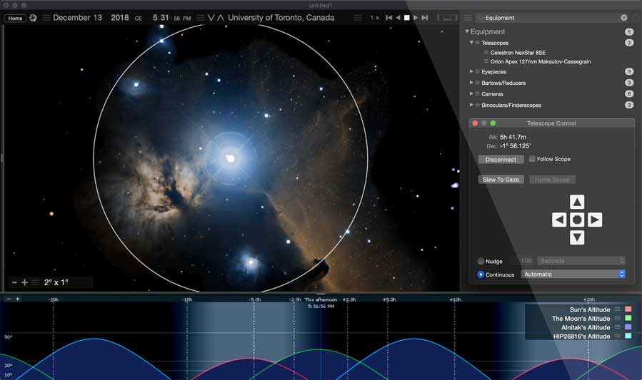 Starry Night 8 Astronomy Telescope Control Software For Macpc